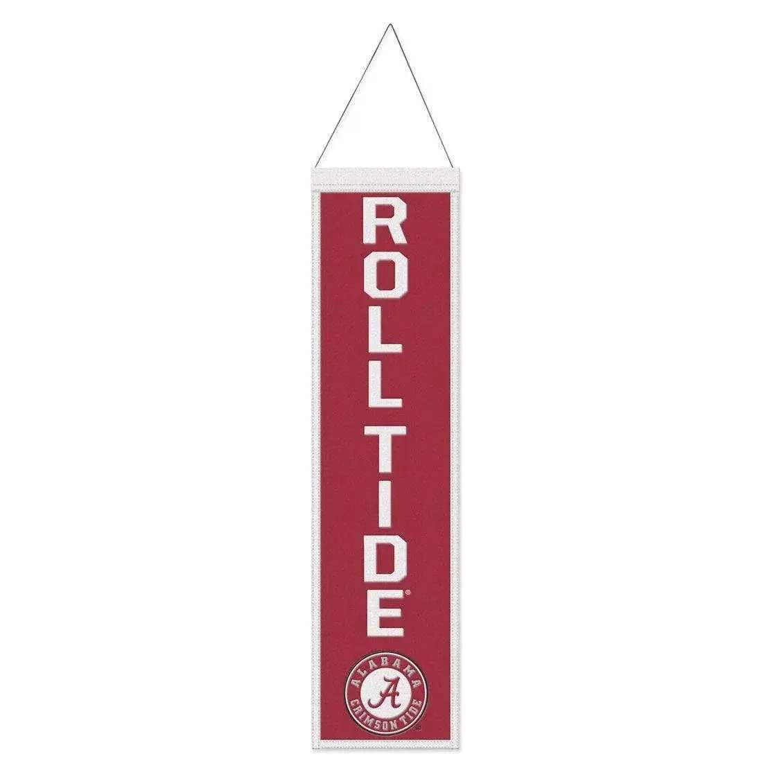 Alabama Crimson Tide Wool Banner 8x32 Heritage Slogan - ToylandEU™