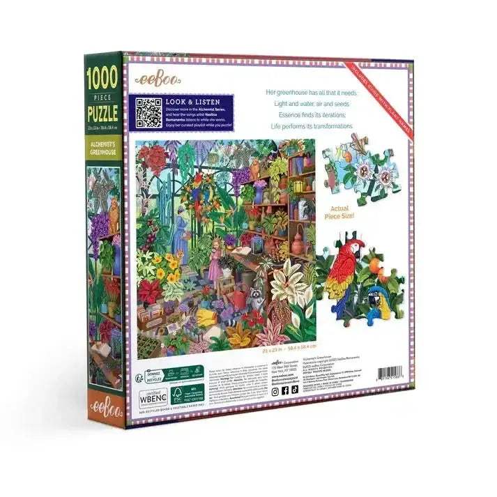 Alchemist's Greenhouse 1000 Piece Jigsaw Puzzle With Plant Guide - ToylandEU