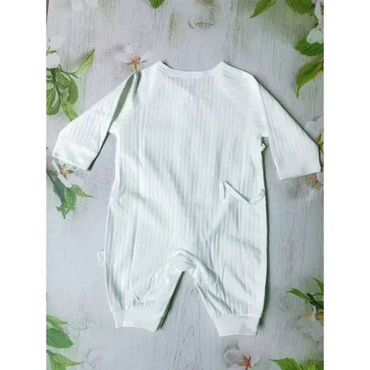All Seasons Cotton Baby Romper with Cartoon Bear Hat for Newborns - ToylandEU