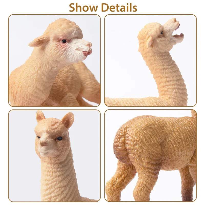 Alpaca Figures | 8 Piece Set Cake Toppers | Toylandeu™