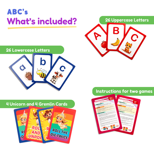 Alphabet Cards Uppercase and Lowercase for Early Readers - The Fidget Games
