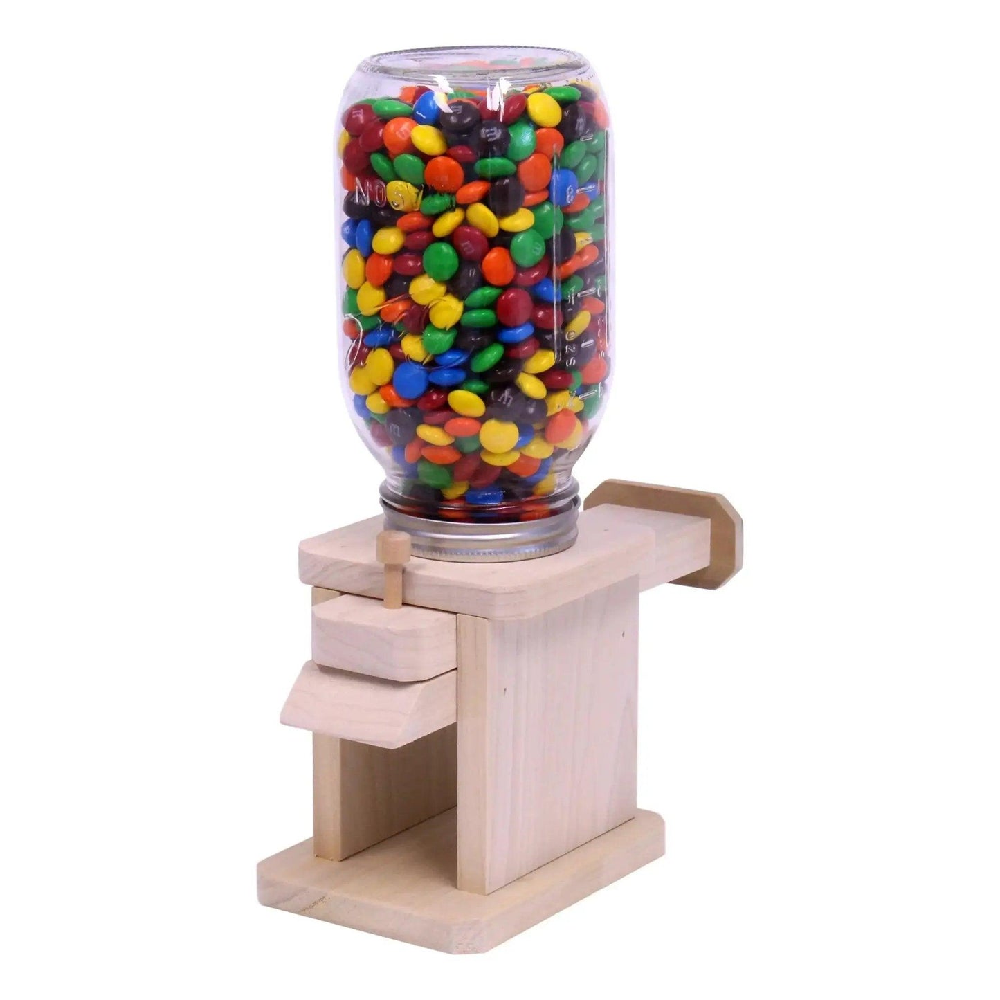 Amish Candy Dispenser Glass Jar Handcrafted - ToylandEU™