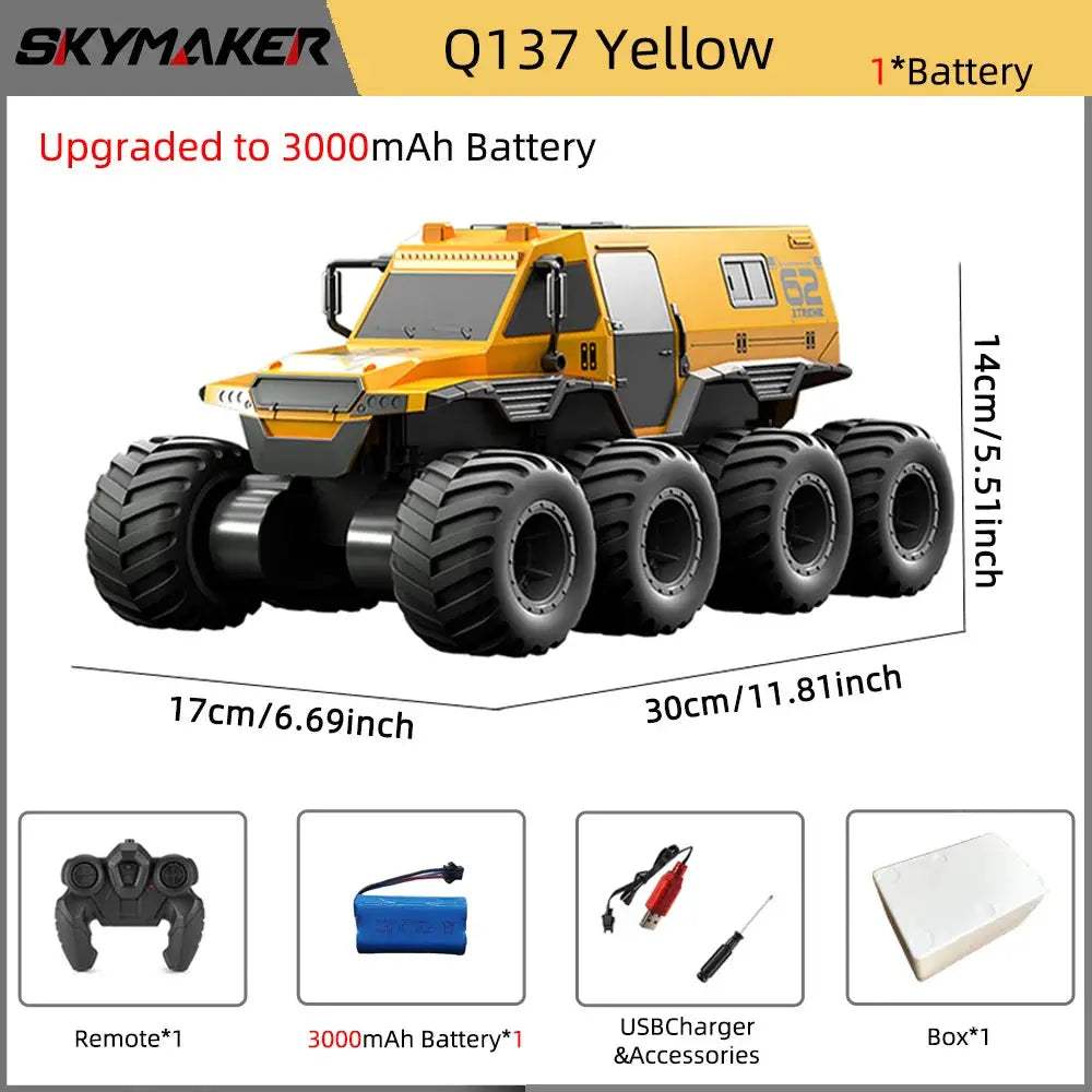 Amphibious 8WD RC Car Waterproof Off Road Climber - ToylandEU™