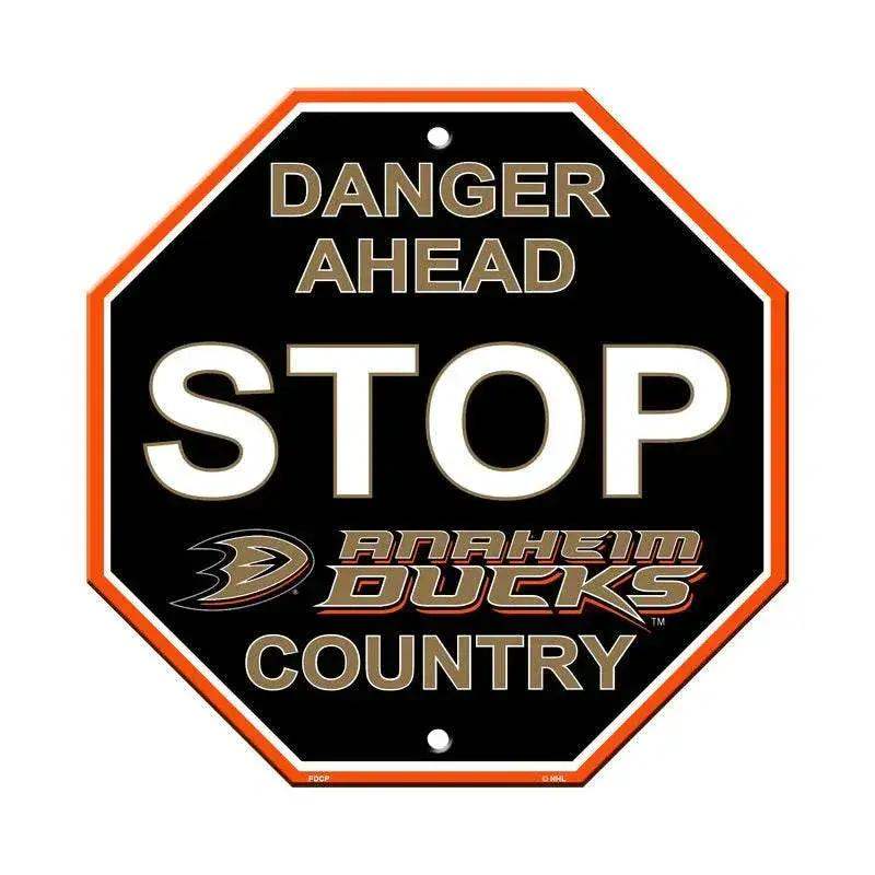 Anaheim Ducks 12x12 Plastic Stop Style Sign CO Vibrant Color - ToylandEU™