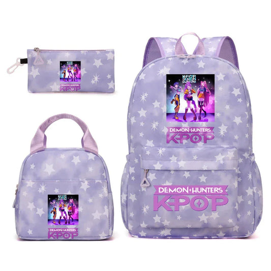 Anime Backpack Set With Large Capacity Lunch Bag And Pouch - ToylandEU