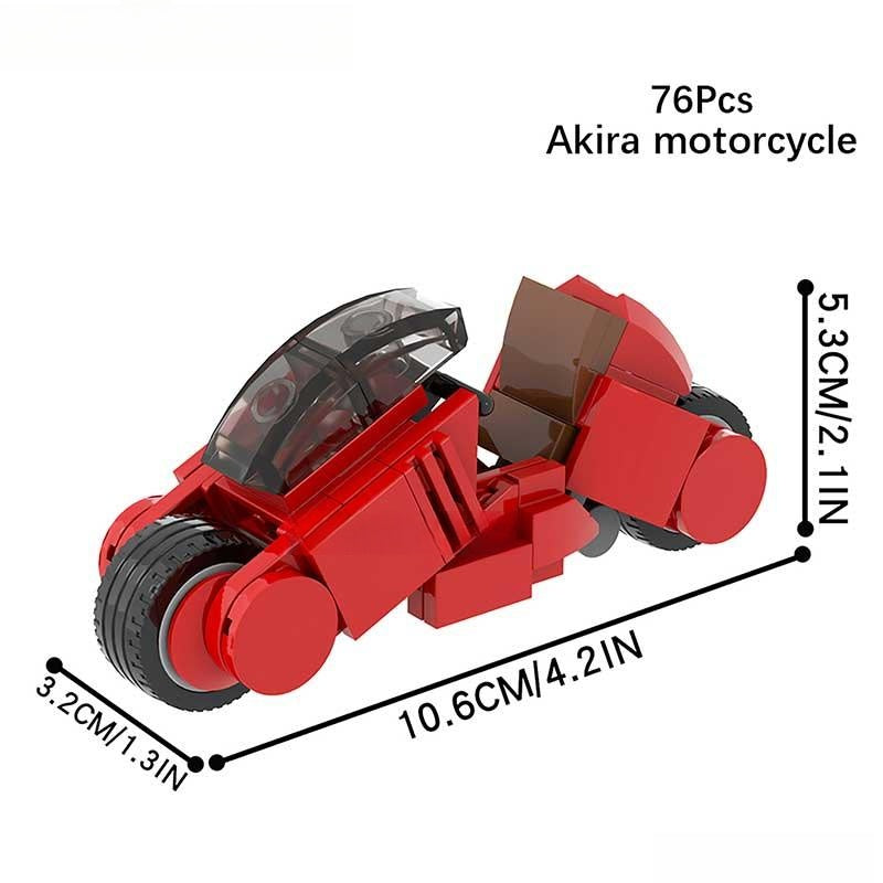 Anime Brick Motorcycle | Akira Red Edition | Toylandeu™