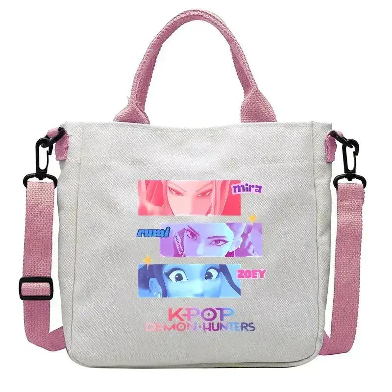 Anime Canvas Shoulder Bag Crossbody For Teens Unisex Convenience - ToylandEU
