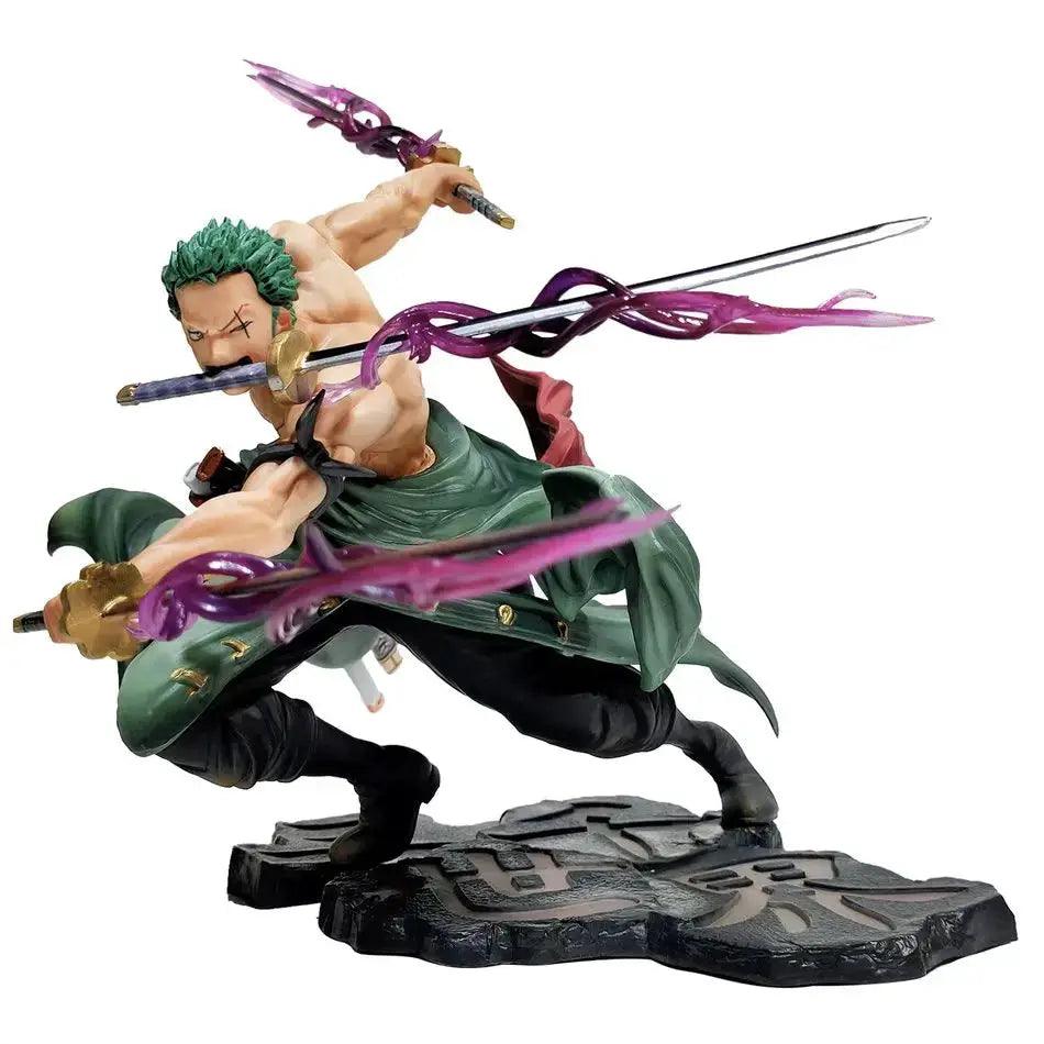 One Piece Zoro 10cm Anime Figure Three Blade Statue - ToylandEU™