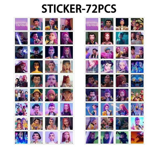 Anime Kpop Devil Hunter Collectible Card Set Glow - ToylandEU™