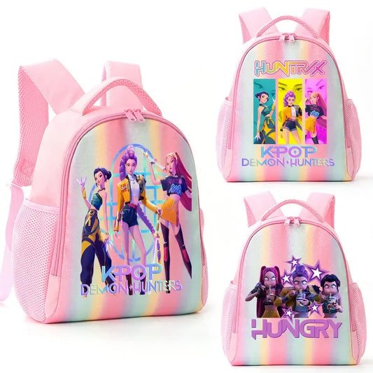 Anime Rainbow Backpack With Demon Hunters Design For Students - ToylandEU