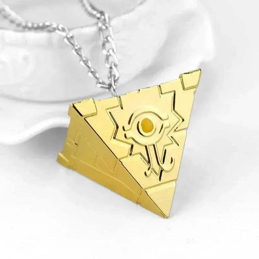 Anime Yu-Gi-Oh Necklace Yugi Muto Millennium Puzzle Millennium Ring Necklace for Fans Jewelry Gift - ToylandEU