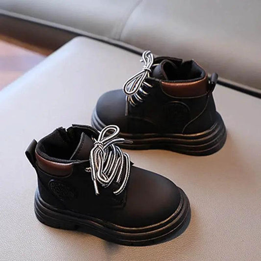 Trendy Ankle Boots for Kids 2025 - Stylish Yellow Short Boots for Boys and Girls, Perfect for Autumn and Winter Warmth - ToylandEU™