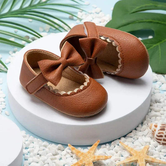 Anti Slip Baby Shoes Leather First Walkers For Girls Meckior - ToylandEU™