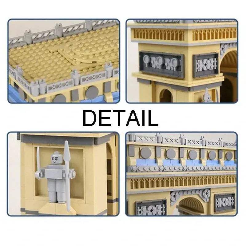 Arc de Triomphe Building Blocks Set Lego Compatible 1377 Pieces - ToylandEU