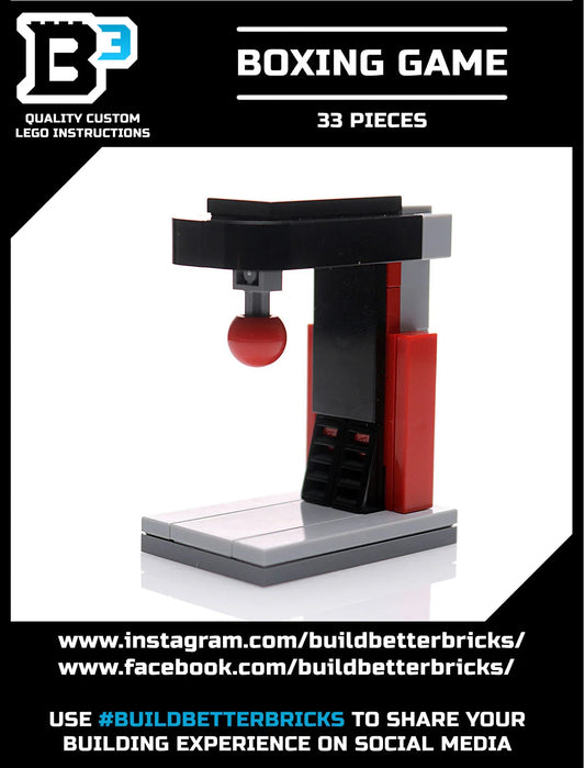 Arcade Boxing Game Machine made using LEGO Parts - B3 Customs - ToylandEU