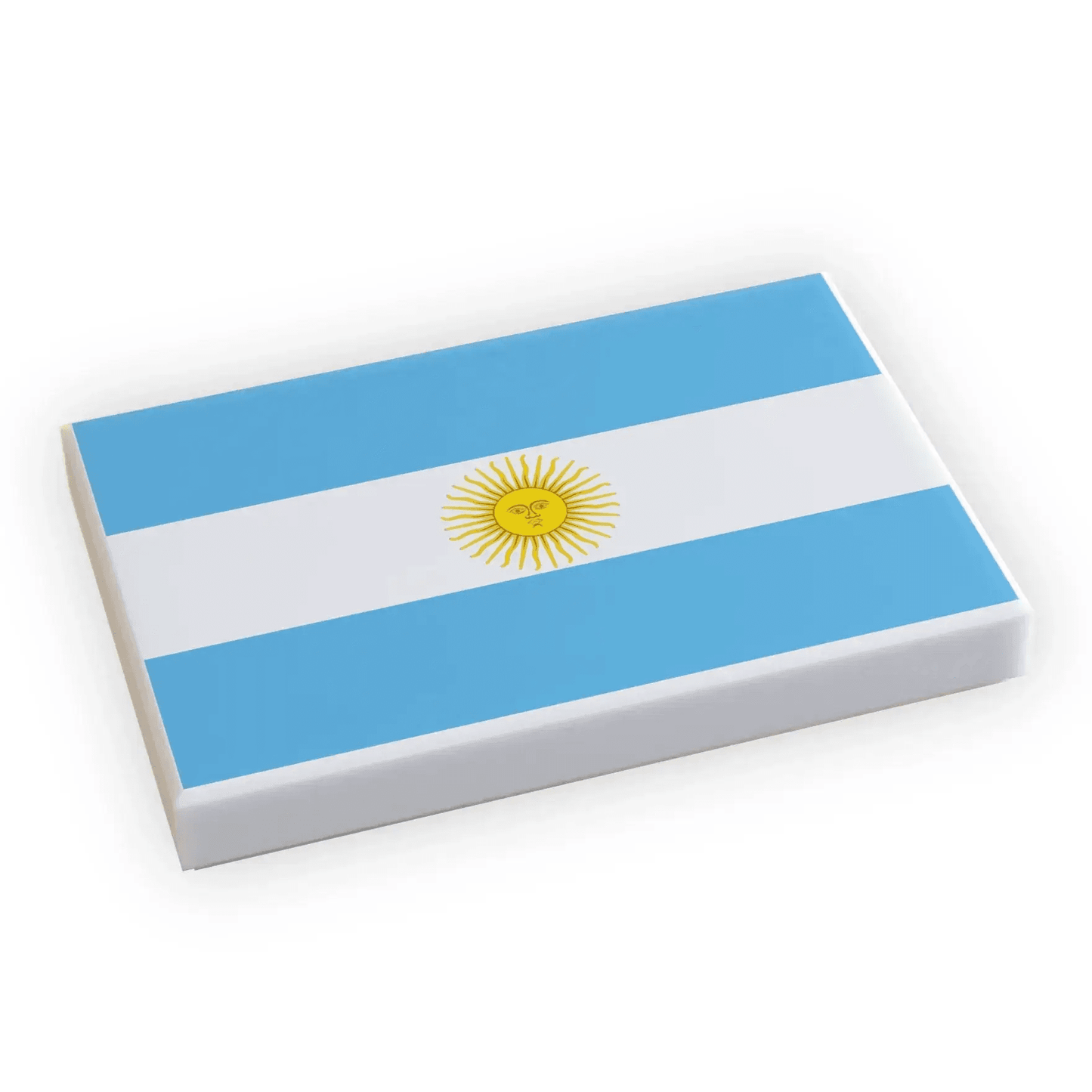 Argentina Flag 2x3 LEGO Tile Durable Printed For MOCs - ToylandEU