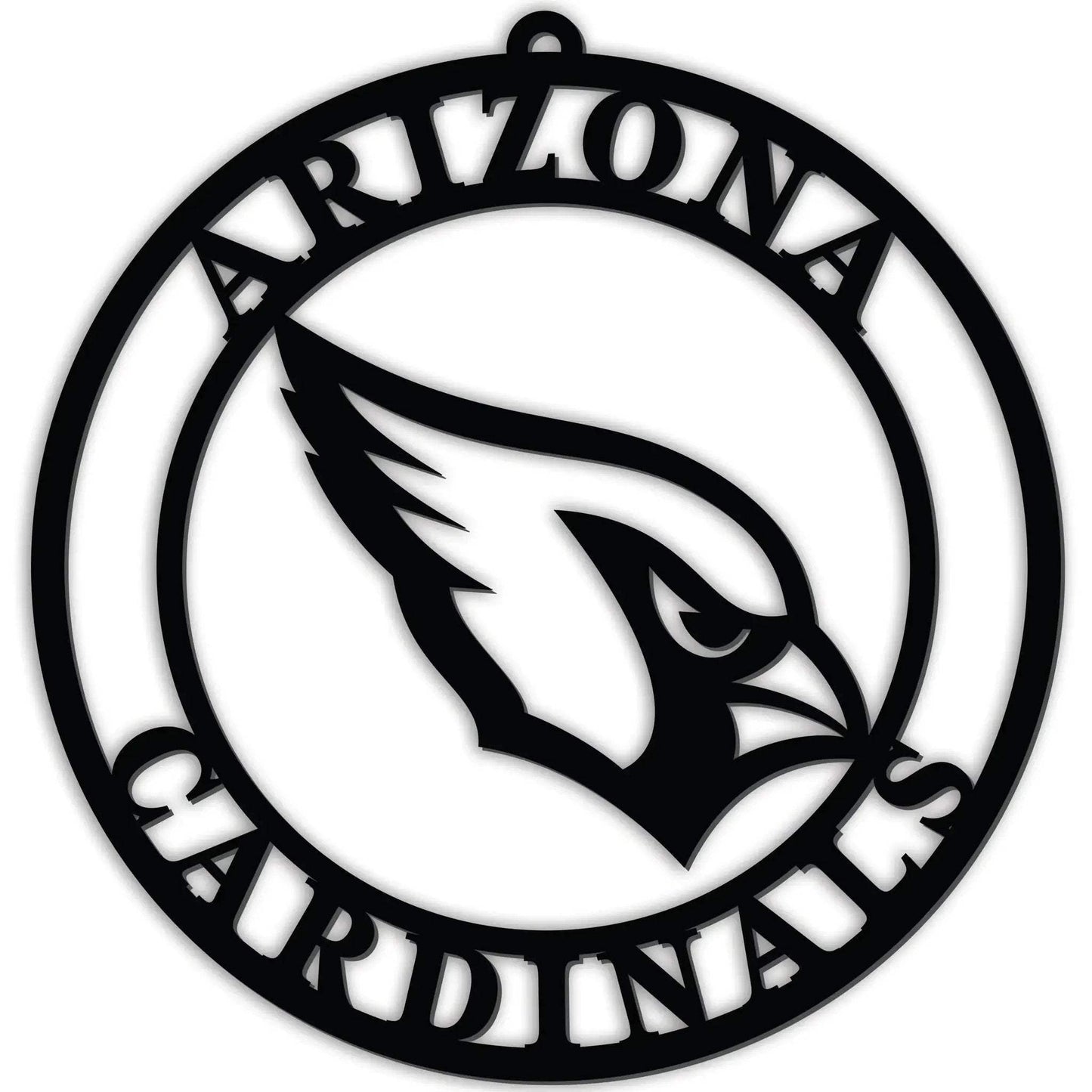 Arizona Cardinals 16 Inch Black PVC Door Hanger Sign - ToylandEU™
