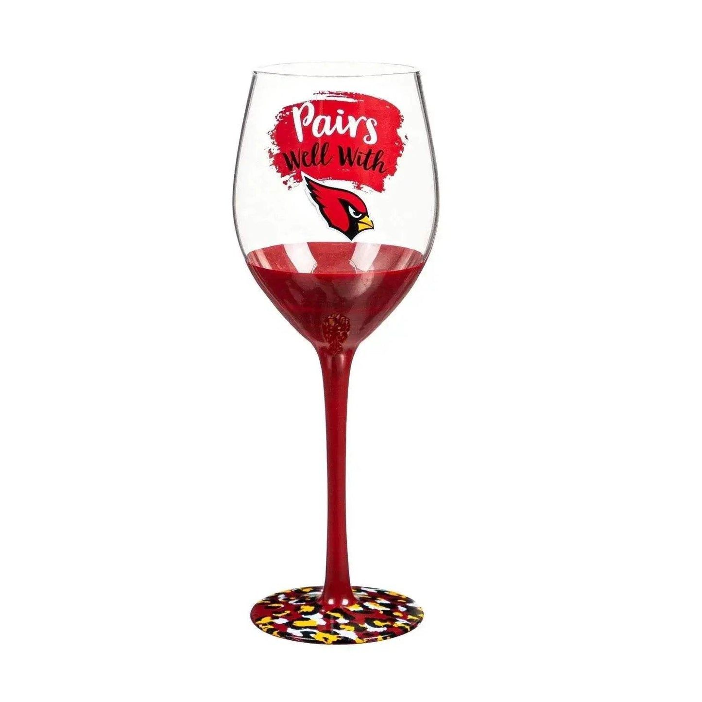 Arizona Cardinals 17oz Stemmed Wine Glass Gift Box Set - ToylandEU