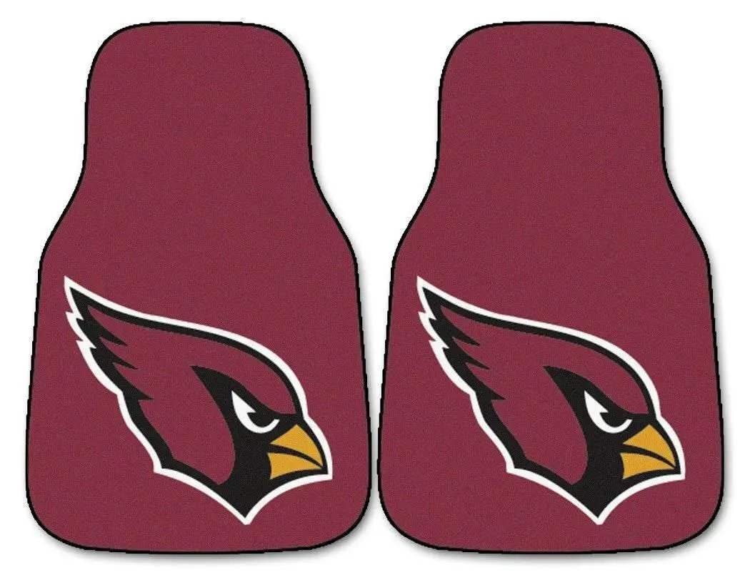 Arizona Cardinals Car Mats Printed Carpet 2 Piece Set - ToylandEU™