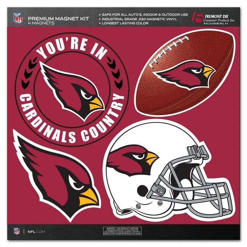 Arizona Cardinals Magnet Kit 4 Piece Official NFL Team Gear - ToylandEU™
