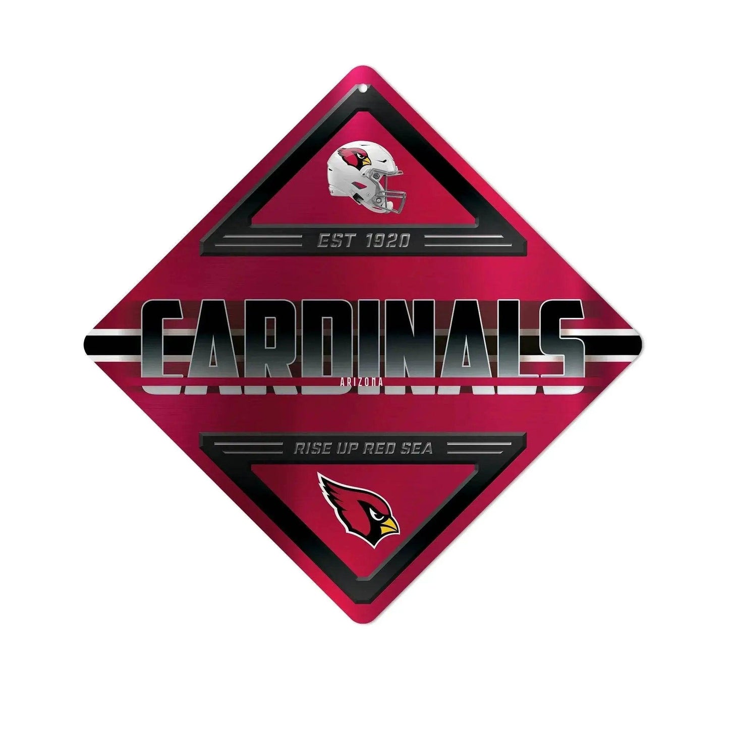 Arizona Cardinals Metal Diamond Sign by Rico Industries - ToylandEU™