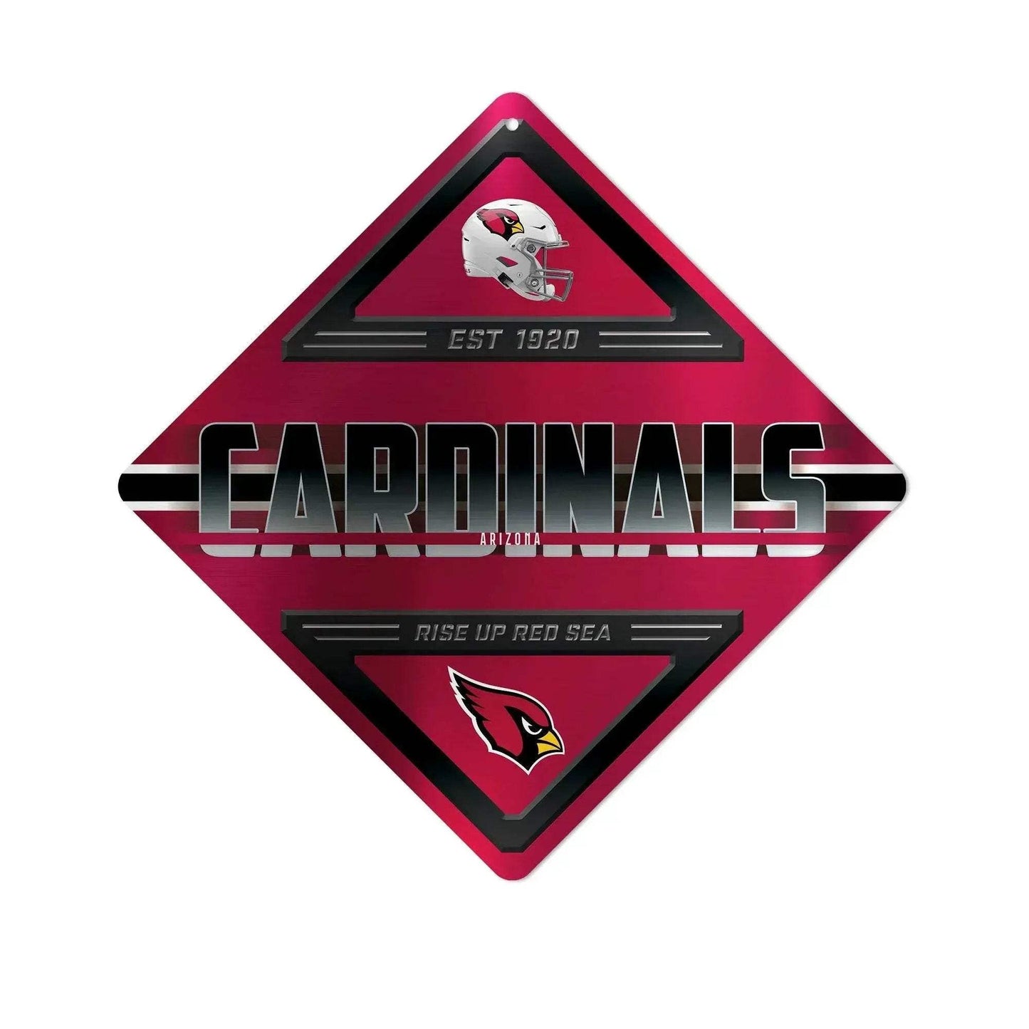 Arizona Cardinals Metal Diamond Sign by Rico Industries - ToylandEU™
