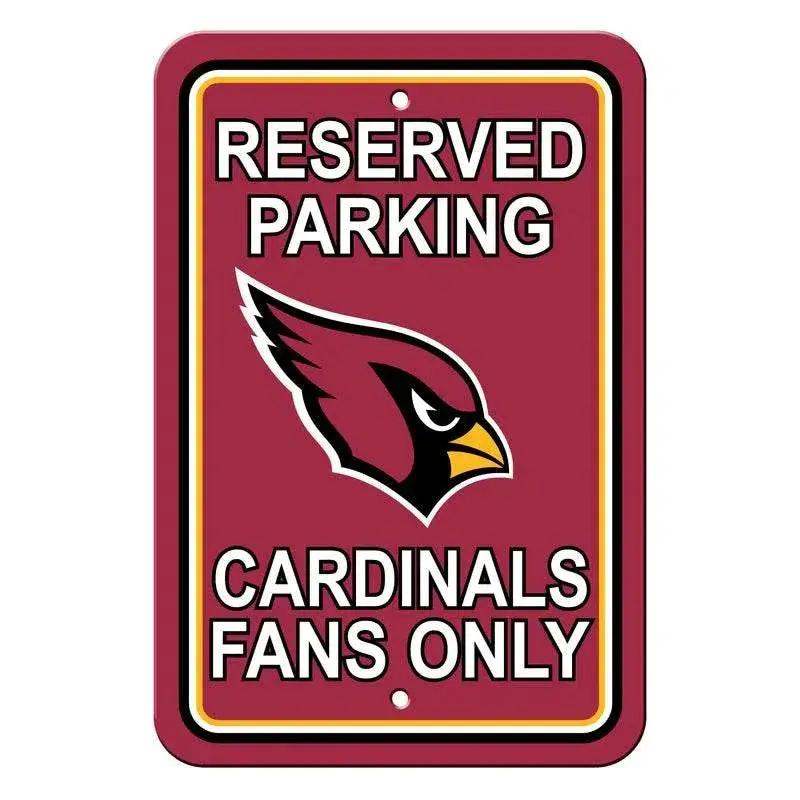 Arizona Cardinals Reserved Parking Sign 12x18 Plastic - ToylandEU™