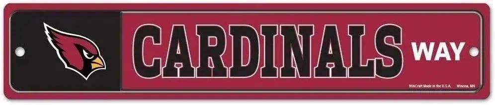 Arizona Cardinals Street Sign Plastic Wall Decor 3.75 By 19 - ToylandEU™