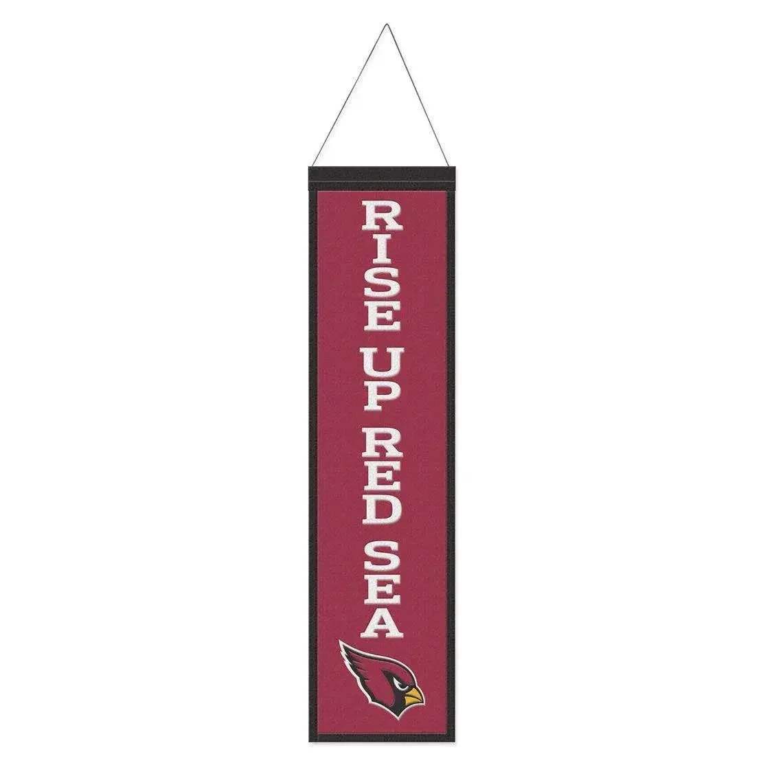 Arizona Cardinals Wool Banner 8x32 Heritage Slogan Design - ToylandEU™