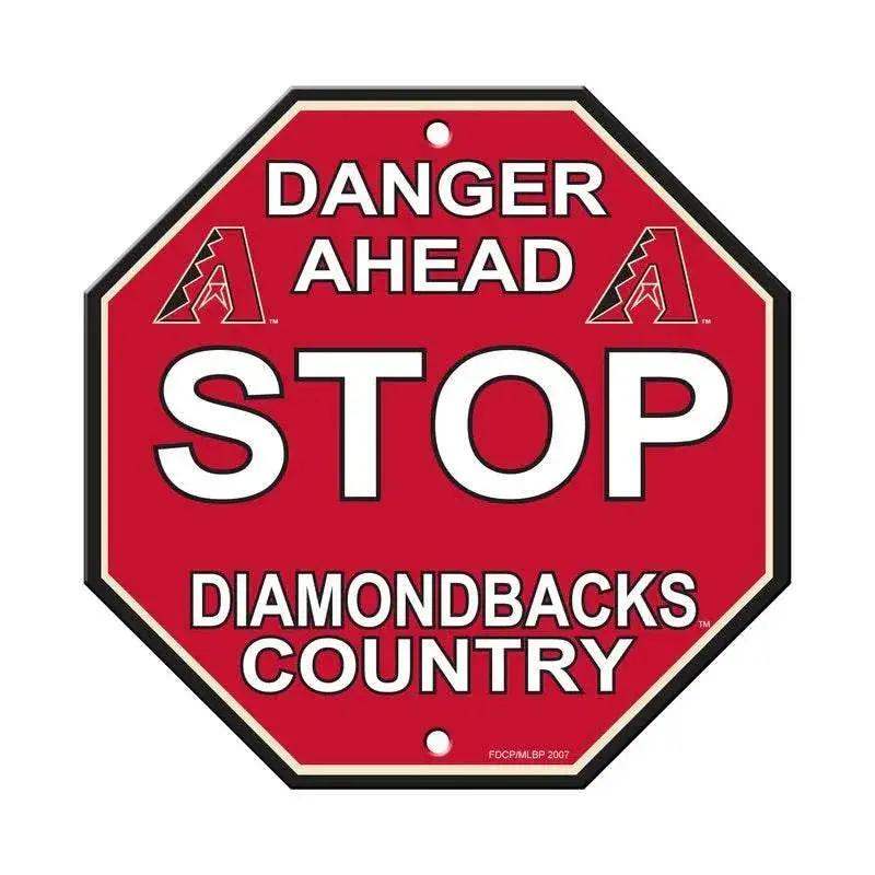 Arizona Diamondbacks 12x12 Plastic Stop Style Sign Display - ToylandEU™