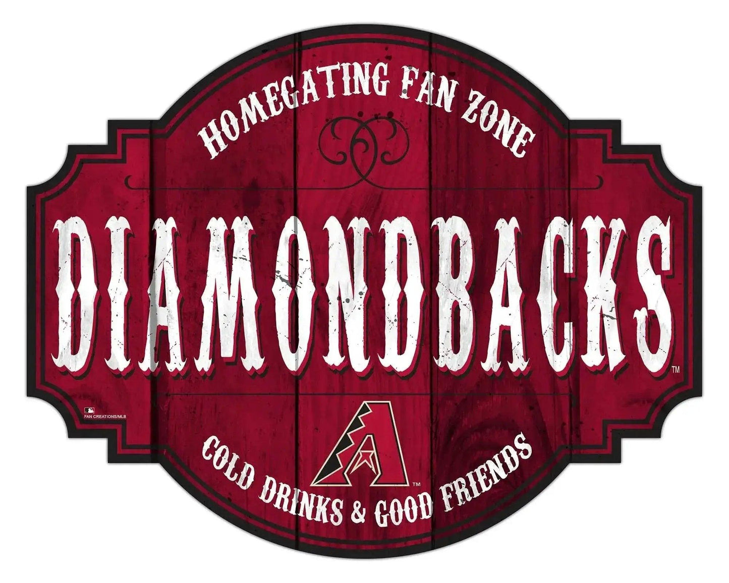 Arizona Diamondbacks Wood Tavern Sign 12 Inch Homegating - ToylandEU™