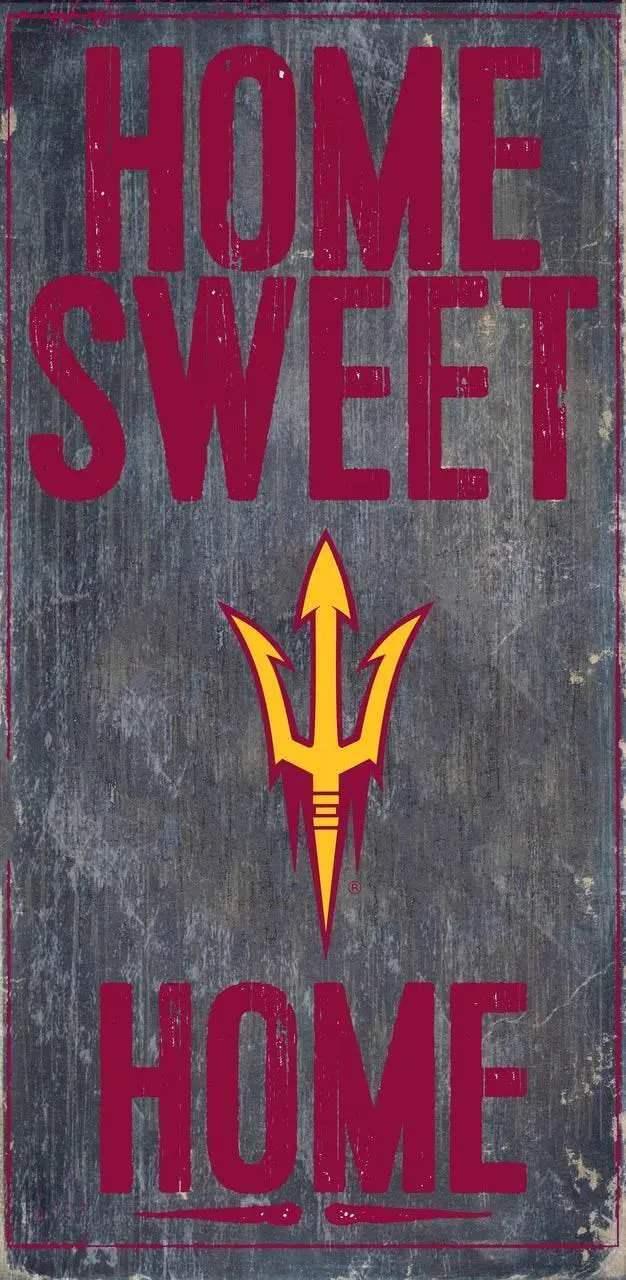 Arizona State Sun Devils Wood Sign Home Sweet Home 6x12 - ToylandEU™