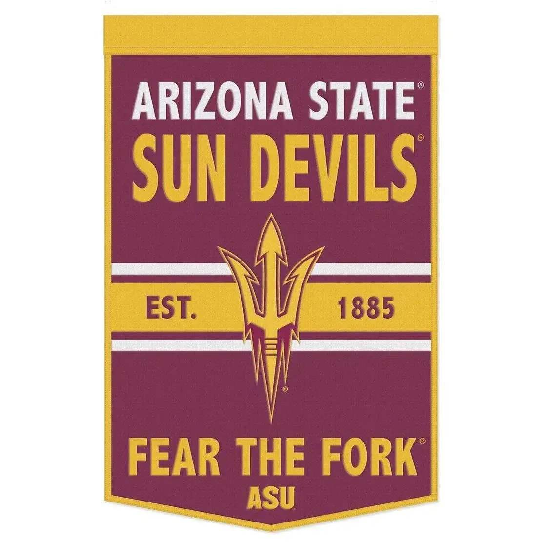 Arizona State Sun Devils Wool Banner 24x38 Dynasty Slogan - ToylandEU™