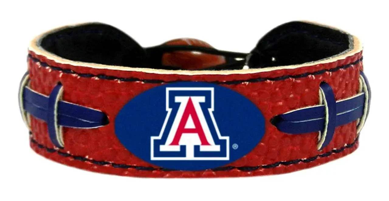 Arizona Wildcats Leather Bracelet With Team Color Football - ToylandEU™