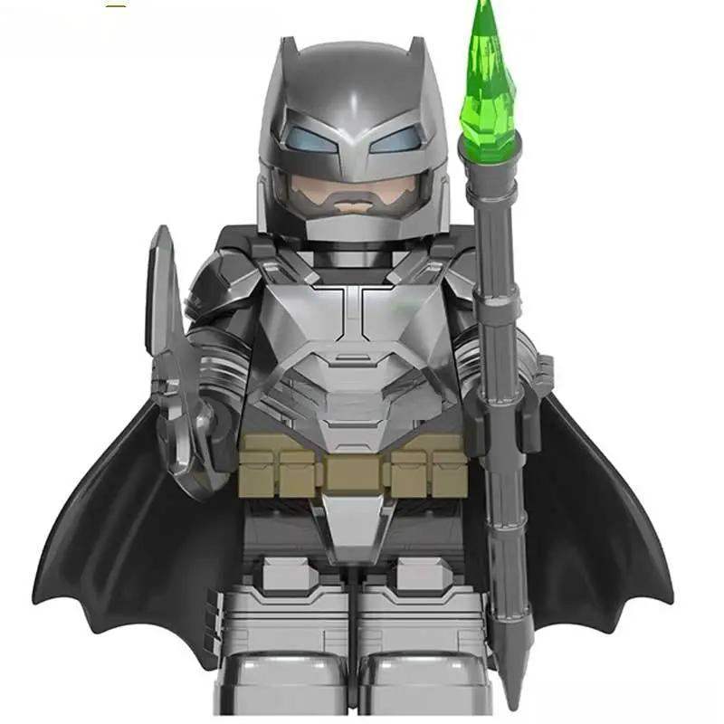 Armored Batman from Batman V Superman Lego Minifigures Custom toys Silver 12 - Minifigure Toys
