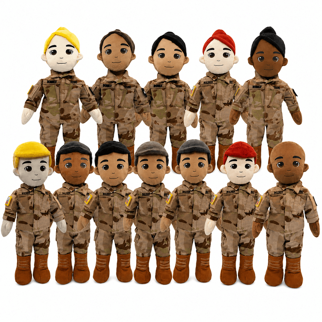 Army Soldier Daddy Doll Custom Recordable Keepsake
