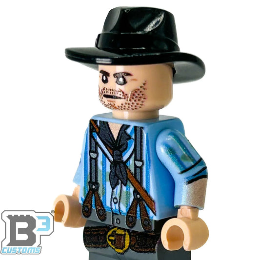 Lego Figure Arthur Red Brick Redemption With Black Cowboy Hat Lego Figure Parts - ToylandEU