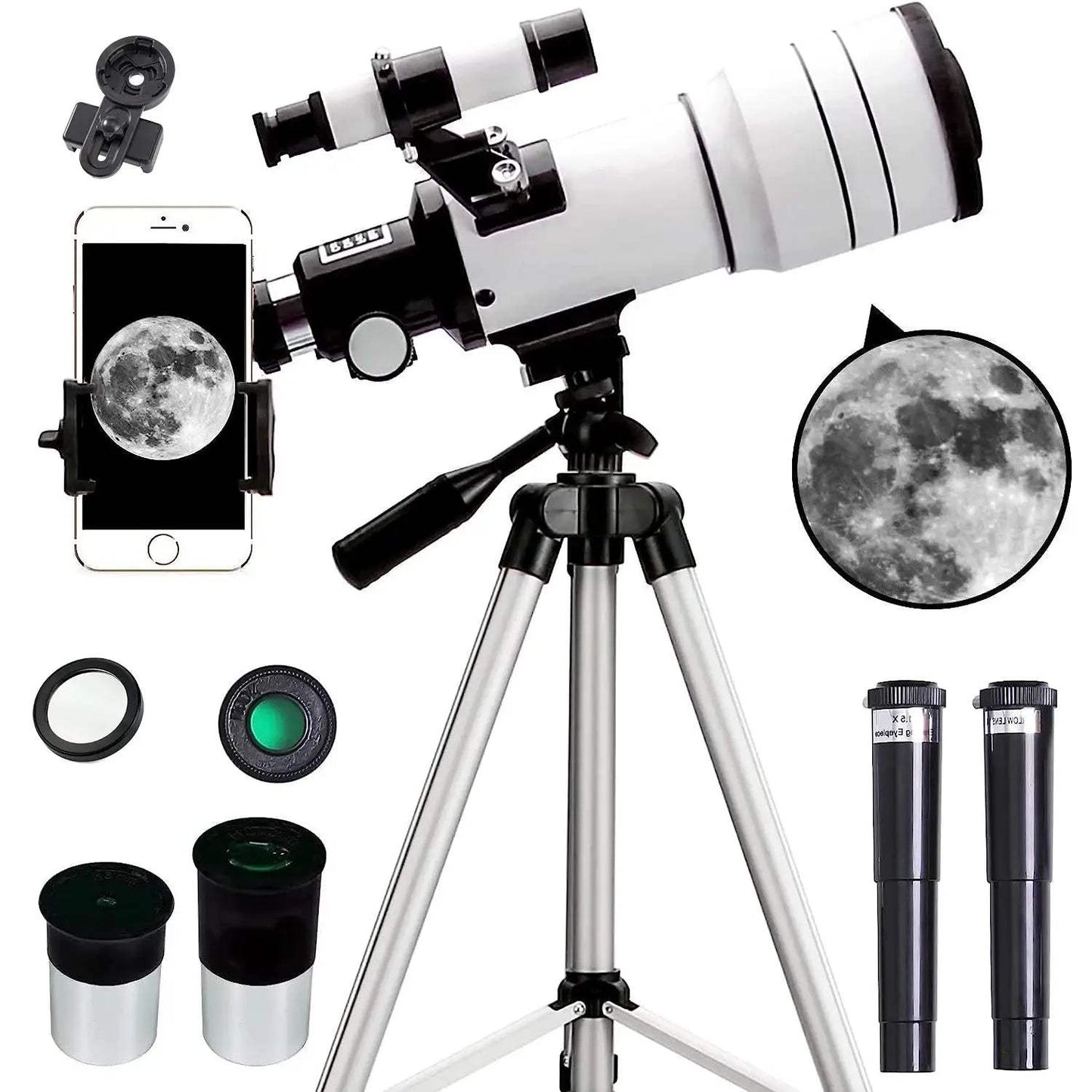 Astronomical Telescope 70mm HD High Magnification For Moon Watching - ToylandEU