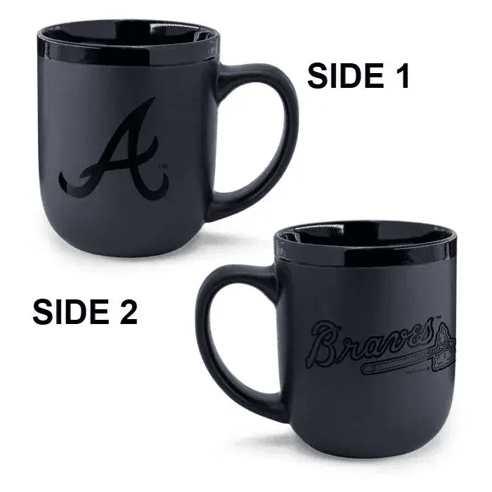 Atlanta Braves 17oz Matte Black Ceramic Coffee Mug - ToylandEU™