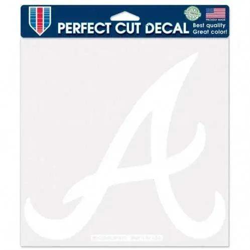 Atlanta Braves Official Die Cut White 8x8 Vinyl Decal A - ToylandEU
