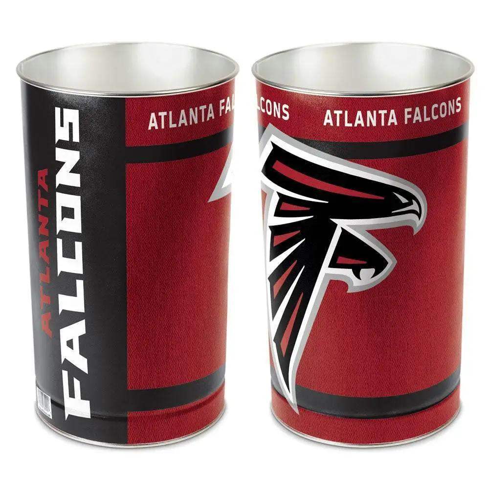 Atlanta Falcons 15 Inch Metal Waste Basket With Team Colors - ToylandEU