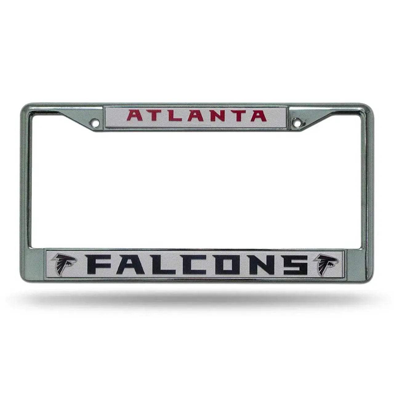 Atlanta Falcons License Plate Frame Chrome Silver Insert - ToylandEU™