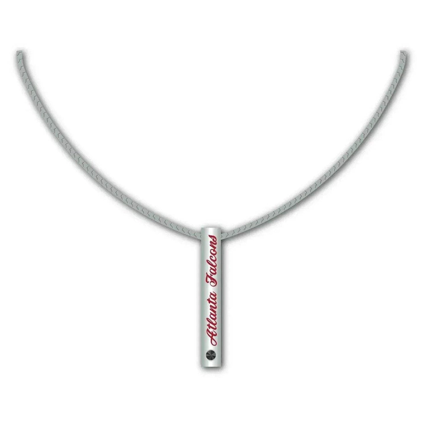 Atlanta Falcons Necklace Silver Bar Pendant Jewelry - ToylandEU™