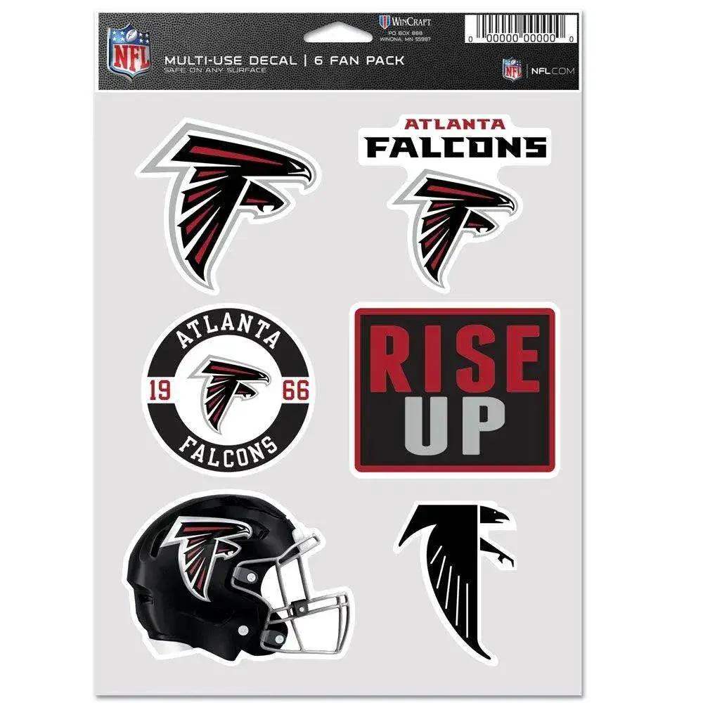 Atlanta Falcons Six Pack Multi Use Fan Decal Pack Wincraft - ToylandEU™