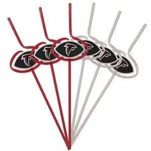 Atlanta Falcons Team Sipper Straws Pack 6 BPA Free - ToylandEU™