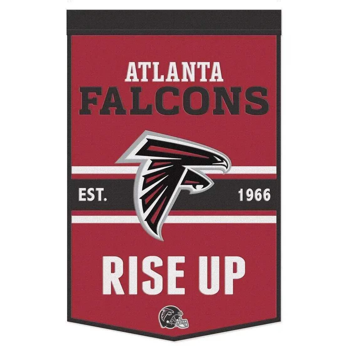 Atlanta Falcons Wool Banner 24x38 Dynasty Slogan Design - ToylandEU™