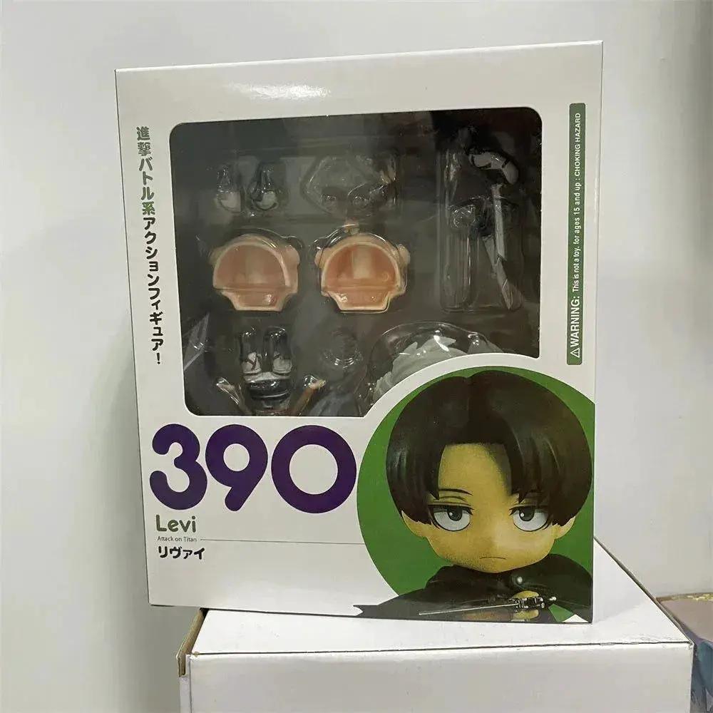 Attack on Titan Anime Figures, Shingeki no Kyojin Levi Ackerman, Eren Jaeger, Mikasa·Ackerman, Cute Kawaii Chibi Anime Figurines 10 cm - CLOUDANIMESTUDIO
