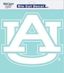 Auburn Tigers 8x8 Die Cut White Vinyl Decal Licensed - ToylandEU™