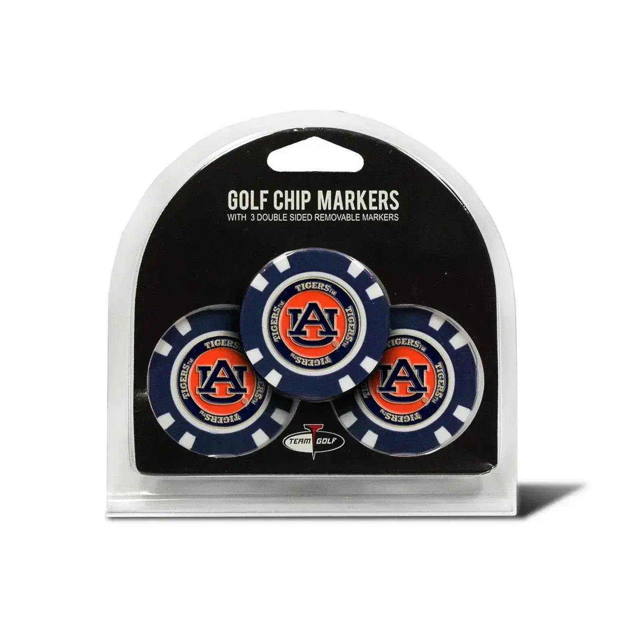 Auburn Tigers Golf Chip With Marker 3 Pack Magnetic Markers - ToylandEU™