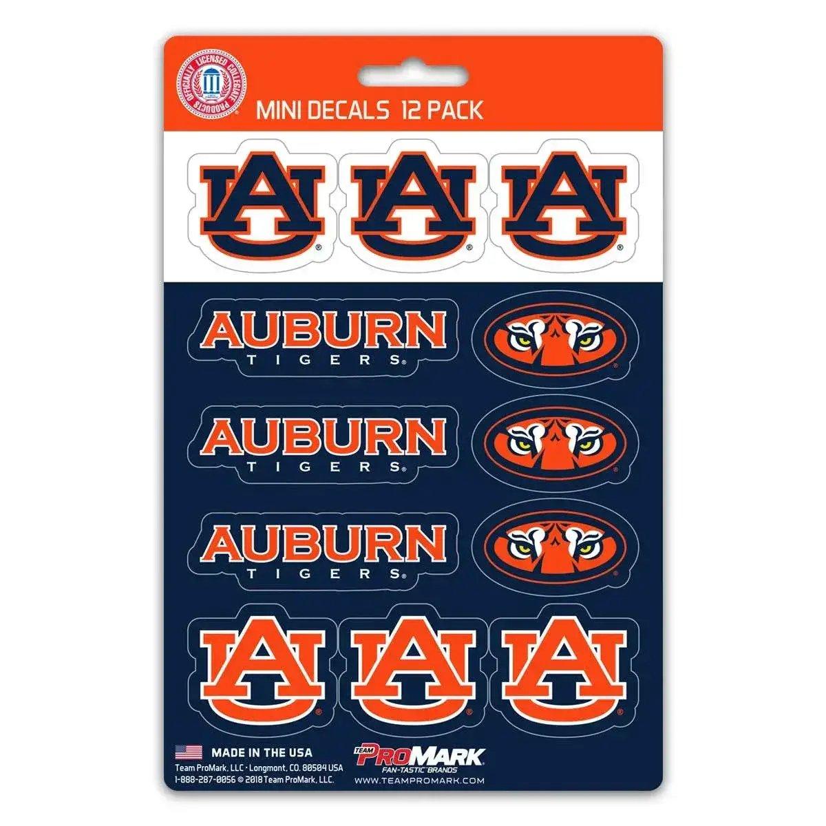 Auburn Tigers Mini 12 Pack Decal Set Premium Vinyl - ToylandEU™